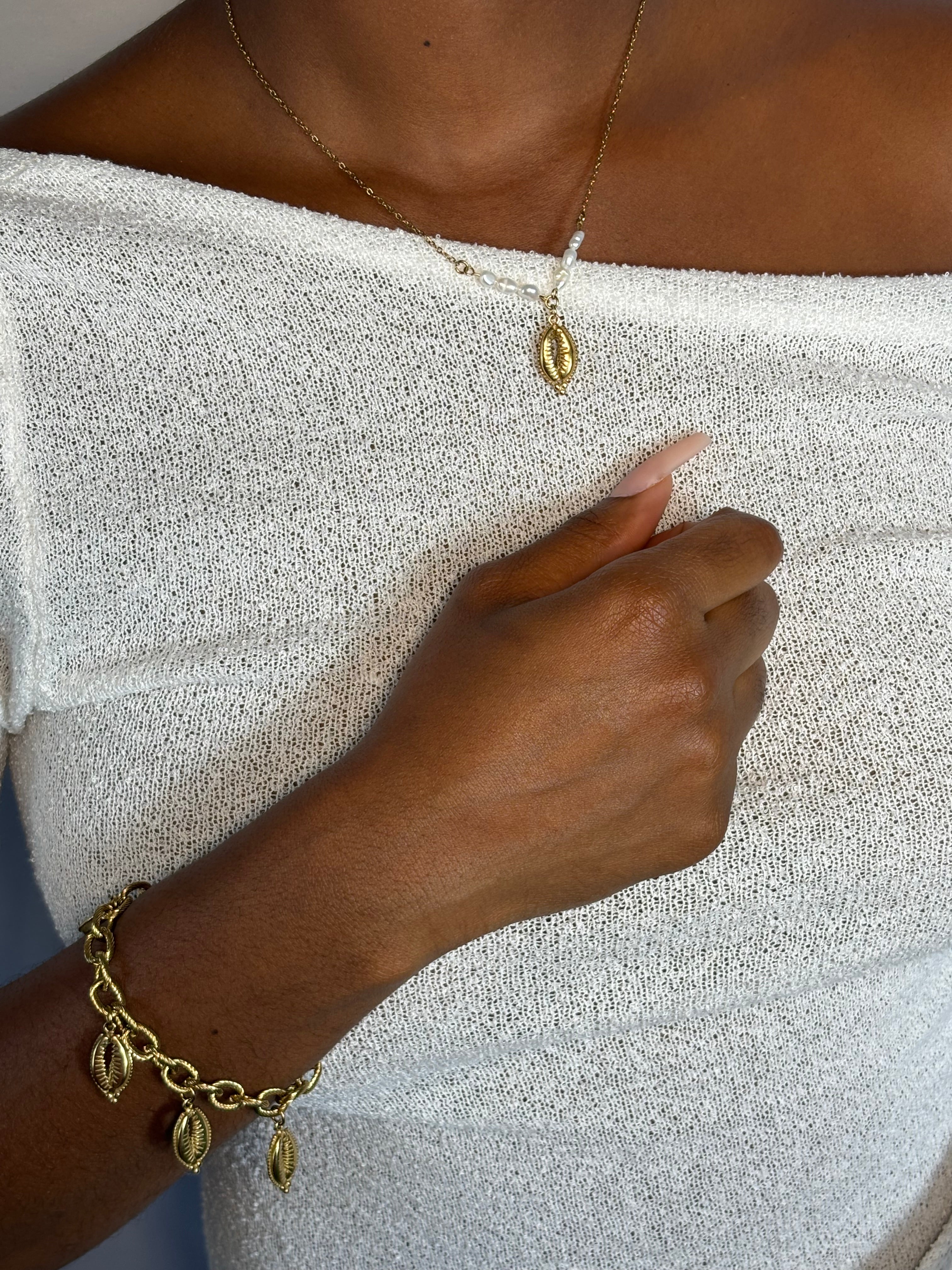 Talya Bracelet Forçat cauris