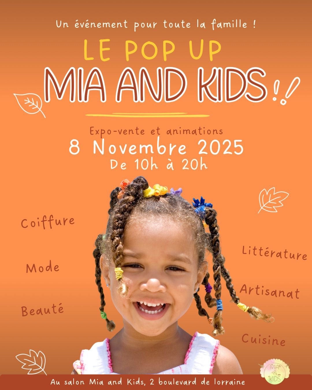 Pop up Mia and Kids à Vaires sur marne