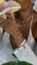 Naïa bracelet forçat corne de lambi